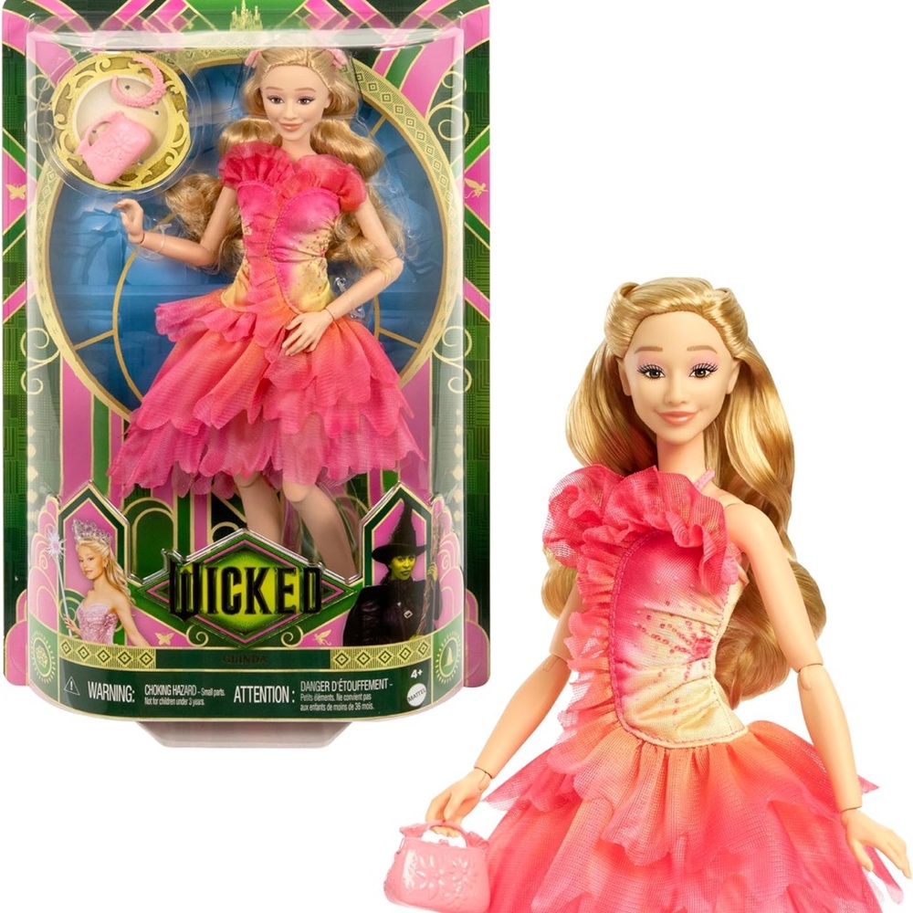 Mattel Universal Wicked Glinda Fashion Doll & Accessories with Blonde Hair
